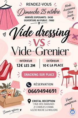 Image Salle le cristal à roche la Molière Vide dressing vs vide grenier (photo 1)