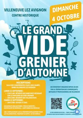 Image Grand Vide-grenier d'Automne de Villeneuve-lez-Avignon (photo 1)
