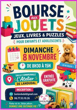 Image bourse aux jouets jeux, livres et puzzles enfants et adolescents (photo 1)