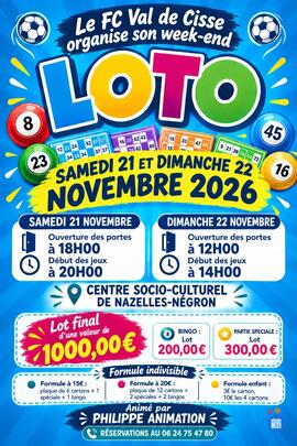 Image SUPER LOTO FC VAL DE CISSE ANIME PAR PHILIPPE ANIMATION (photo 1)