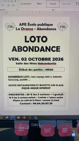 Image LOTO de l'APE (photo 1)