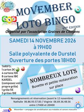 Image MOVEMBER LOTO BINGO (photo 1)