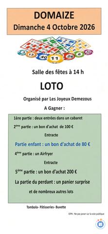 Image Loto des joyeux demezous (photo 1)