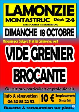 Image VIDE GRENIER BROCANTE LAMONZIE MONTASTRUC (photo 1)