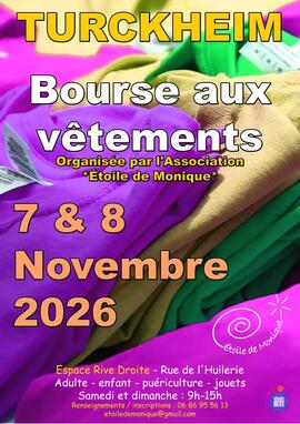 Image BOURSE AUX VET. ADULTE - ENFANT - PUERICULTURE - JOUETS (photo 1)