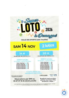 Image 2 SUPER LOTOS Animé par Animloto35 BERNARD (photo 1)