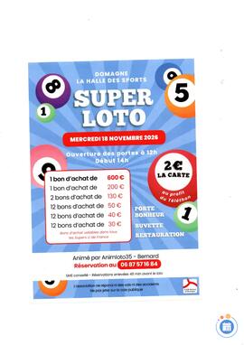 Image SUPER LOTO Animé par Animloto35 BERNARD (photo 1)