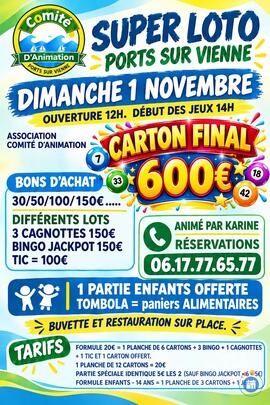 Image Loto association comité d’animation animé par KARINE (photo 1)