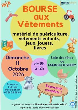 Image Bourse matériel et vêtements de puériculture - 11/10/26 - MARCKOLSHEIM (photo 1)