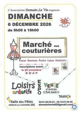 Image MARCHE AUX COUTURIERES ET LOISIRS CREATIFS (photo 1)