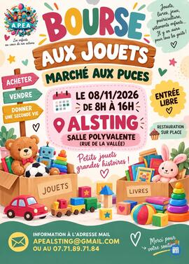 Image Bourse aux jouets et marché aux puces a Alsting (photo 1)