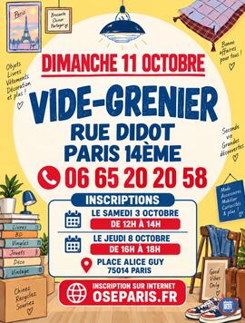 Image Vide - Grenier - Rue Didot Paris 14eme - Metro Plaisance (photo 1)