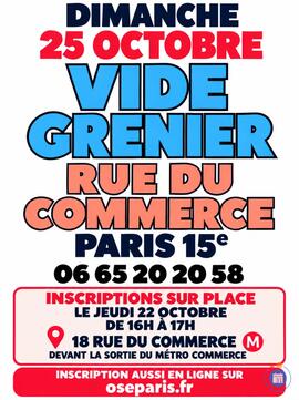 Image Vide - Grenier - Rue du Commerce Paris 15e - Métro Commerce (photo 1)