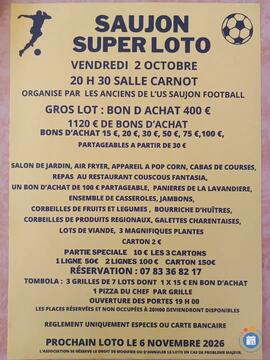 Image Super loto des Anciens de l'US Saujon Football (photo 1)