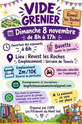 Image Vide Grenier de l’APE LES PITCHOUNS DU MONT VIAL (photo 1)