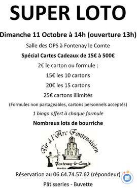 Image SUPER LOTO du tir à l'arc Fontenaisien (photo 1)