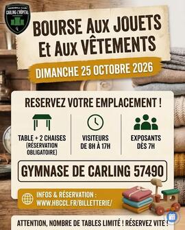 Image Bourse aux jouets et aux vêtements du HBC Carling (photo 1)