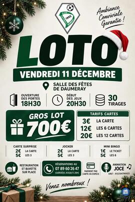 Image SUPER LOTO DE NOEL AJAX FOOTBALL DAUMERAY (photo 1)