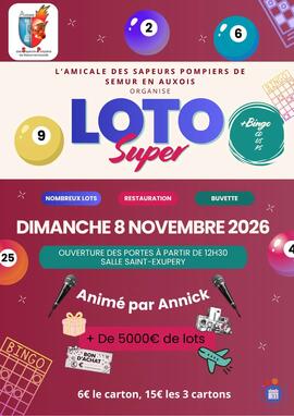 Image Loto des Sapeurs pompiers de Semur en auxois (photo 1)