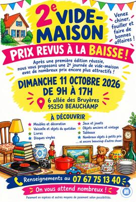 Image 2ème vide-maison, PRIX DIVISÉS PAR 2 (photo 1)