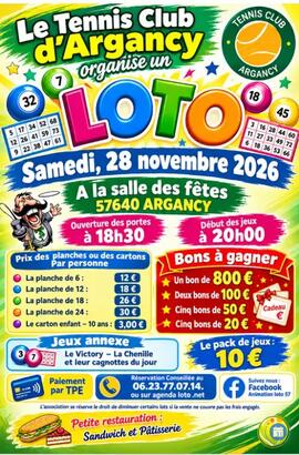 Image Loto Le Tennis Club d’Argancy (photo 1)