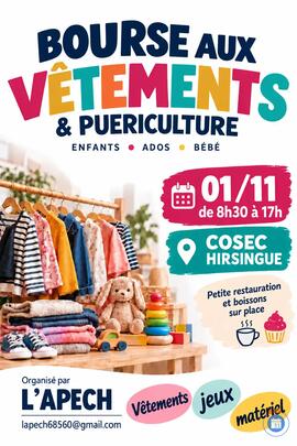 Image Bourse aux vêtements et articles de puericulture (photo 1)