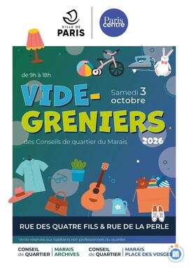 Image Vide-grenier des Conseils de quartier du Marais (photo 1)