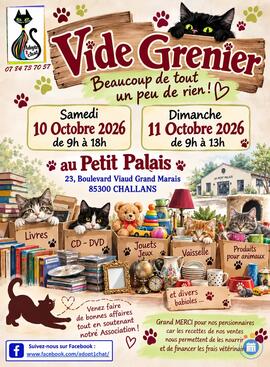 Image VIDE-GRENIER – ADOPTE1CHAT (photo 1)
