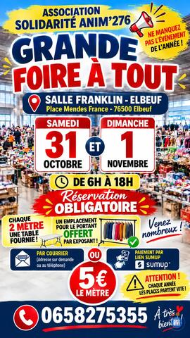 Image Foire à tout salle Franklin Elbeuf (photo 1)
