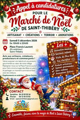 Image Marché de Noël à saint thibery (photo 1)