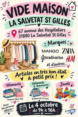 Image VIDE MAISON Vêtements et chaussures femmes/enfants et jouets (photo 1)