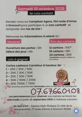 Image Loto caritatif octobre rose (photo 1)