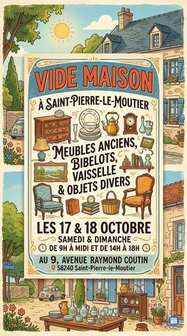 Image Vide maison St Pierre le Moutier (photo 1)