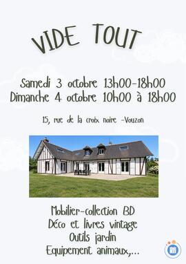 Image VIDE TOUT MAISON VOUZON (photo 1)