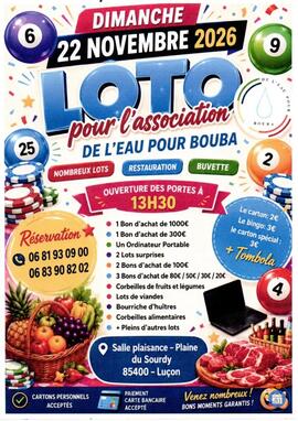 Image Loto pour l'association de l'Eau pour Bouba (photo 1)