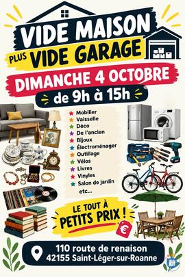 Image Vide maison + vide garage (photo 1)