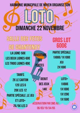 Image super loto de l'harmonie municipale de noyen (photo 1)