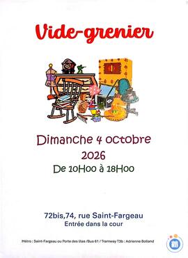 Image Vide grenier saint fargeau paris 20 (photo 1)