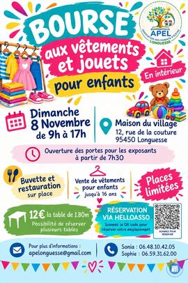 Image Bourse vêtements et jouets de Longuesse (photo 1)
