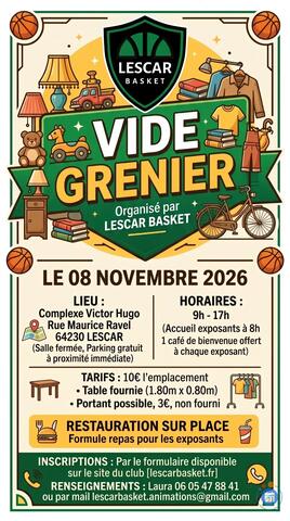 Image Vide Grenier LESCAR BASKET (photo 1)