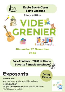 Image Vide grenier de l'école Sacré cœur Saint Jacques (photo 1)