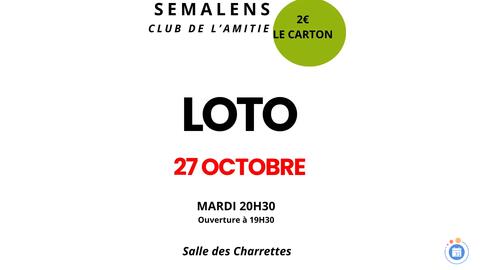 Image LOTO DU CLUB DE L'AMITIE SEMALENSOIS EN SOIREE (photo 1)