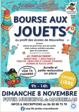 Image BOURSE AUX JOUETS AU PROFIT DES ECOLES DE MAUREILLAS (photo 1)