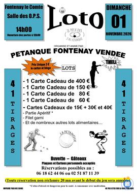 Image Loto de la PETANQUE FONTENAY VENDEE (photo 1)