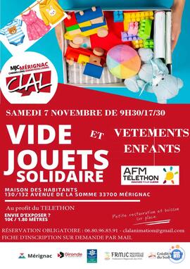 Image VIDE JOUETS ET DRESSING ENFANTS SOLIDAIRE AU PROFIT DE AFM TELETHON (photo 1)