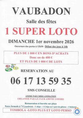 Image LOTO A VAUBADON ANIME PAR CHRIS ANIMATION (photo 1)