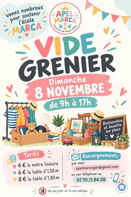 Image Vide grenier de L'APEL MARCA (photo 1)