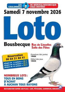 Image LOTO DES COULONNEUX DE WERVICQ-BOUSBECQUE (photo 1)