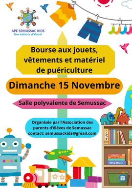 Image BOURSE AUX JOUETS, VETEMENTS ET PUERICULTURE (photo 1)