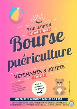 Image BOURSE PUÉRICULTURE, VÊTEMENTS ENFANTS ET JOUETS (photo 1)